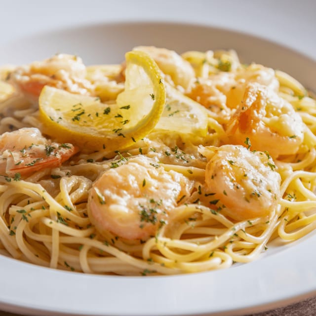 Shrimp Scampi Lunch.