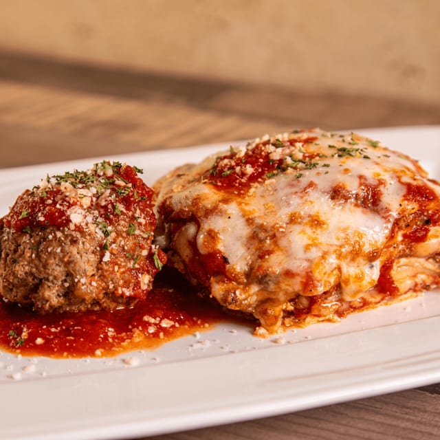 Lasagna lunch.