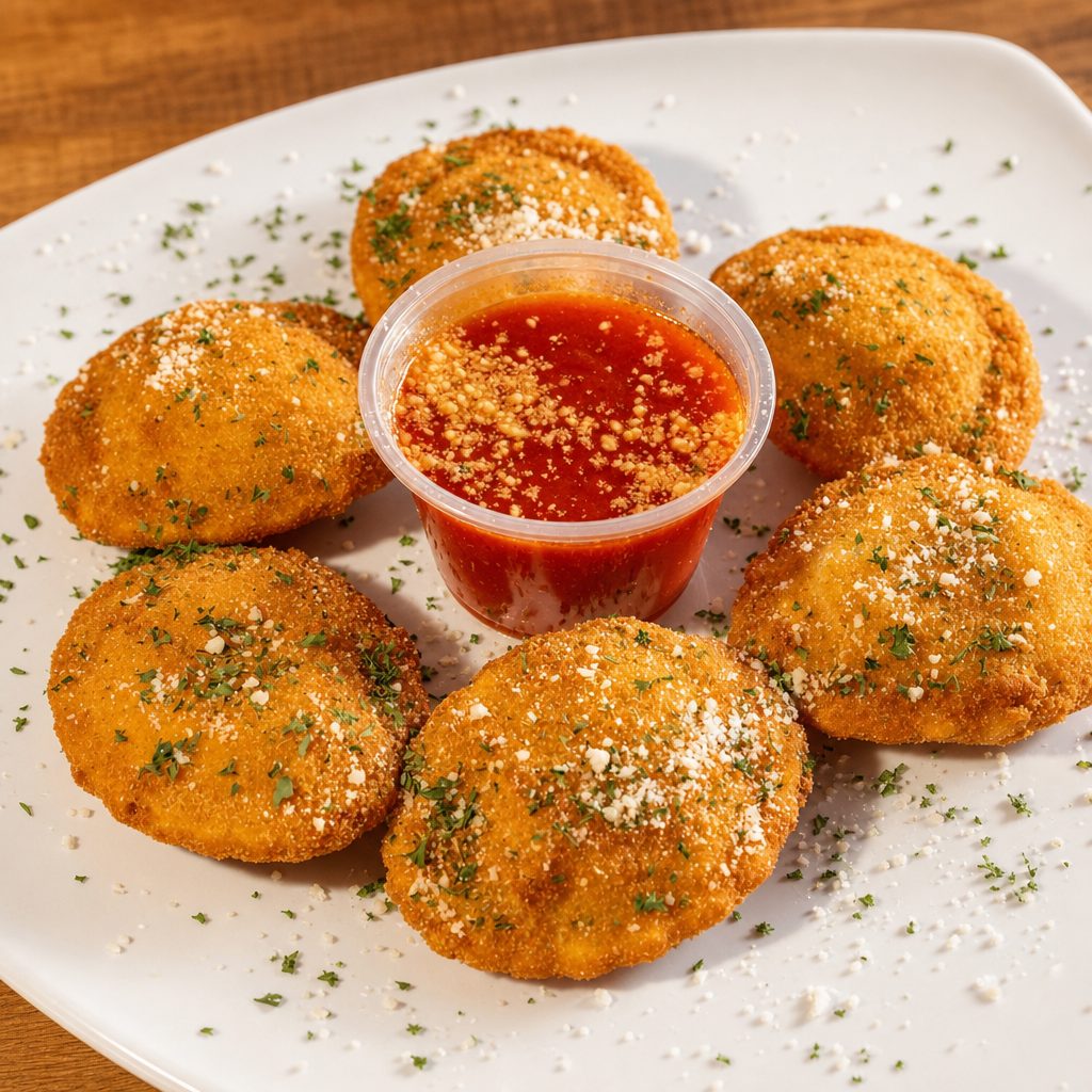 Fried Cheese Ravioli.