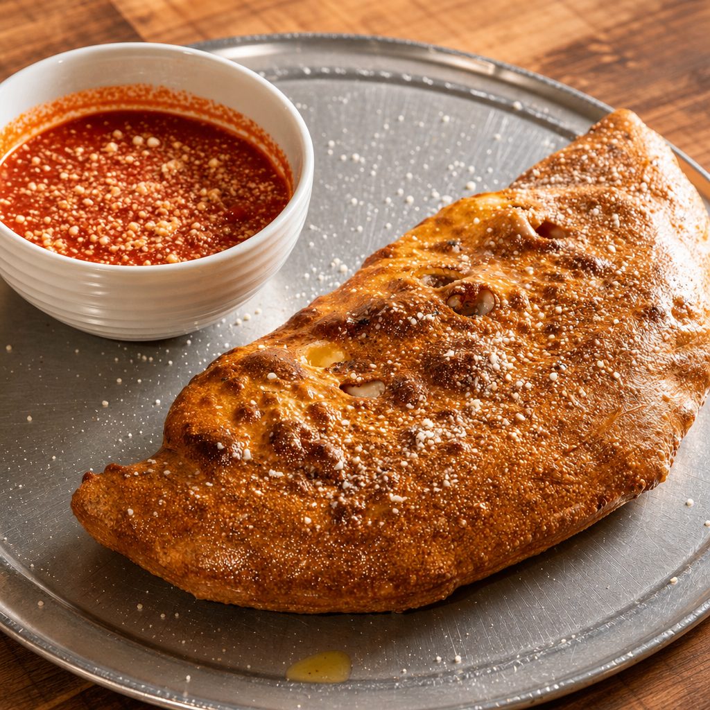 Spinach & Cheese Calzone.
