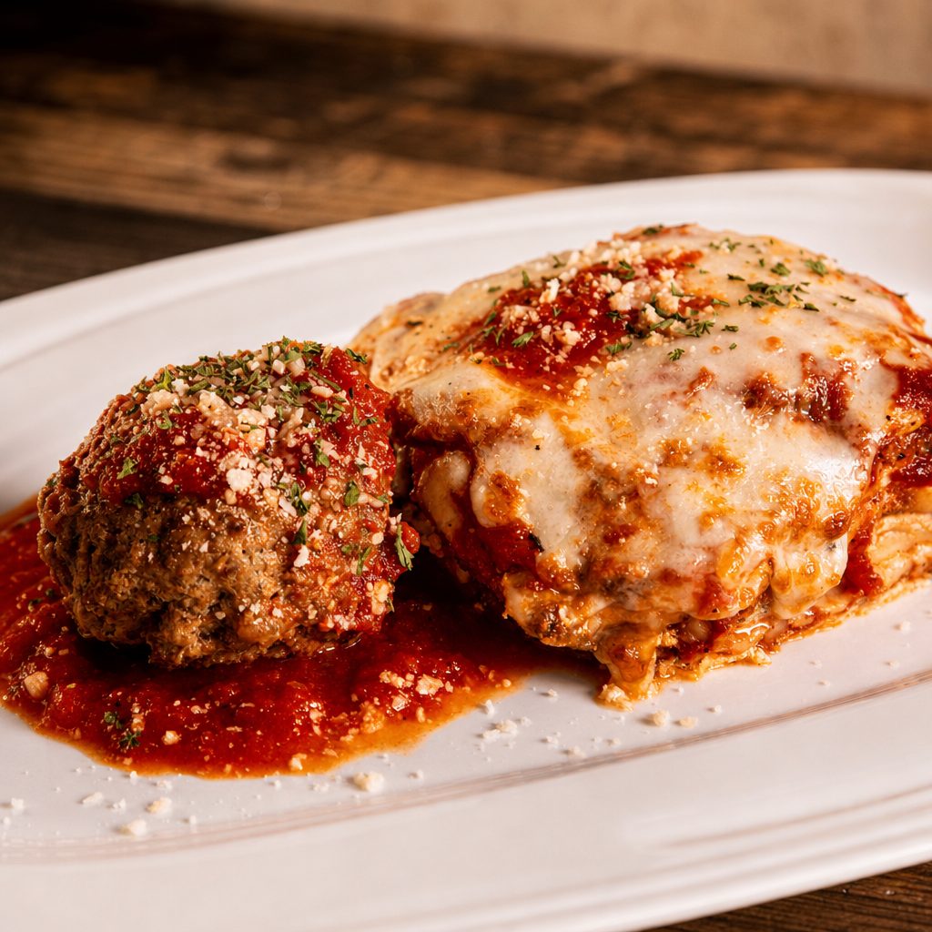 Lasagna lunch.