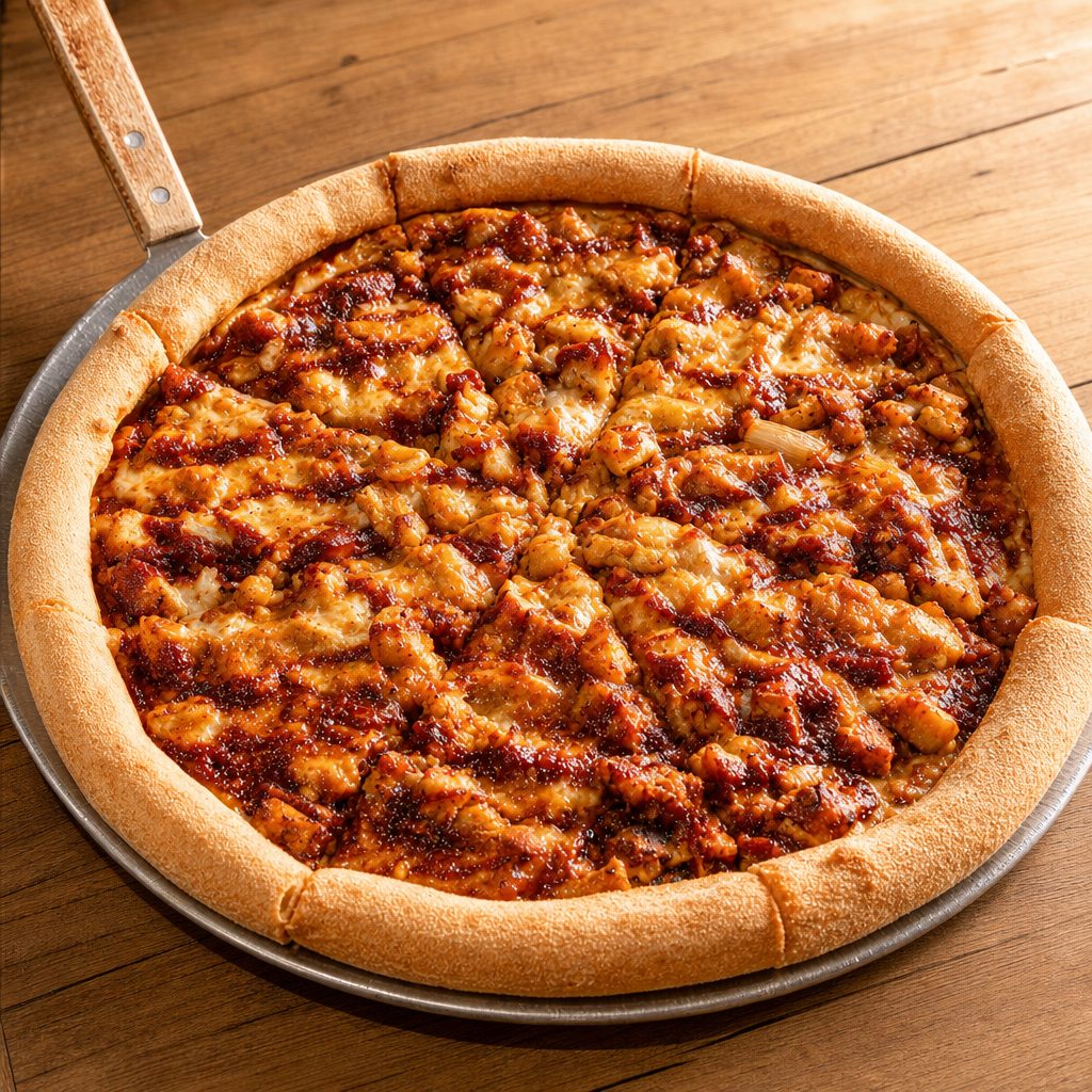 BBQ Chicken Pizza.