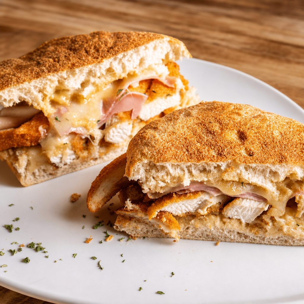Chicken Cordon Bleu Sandwich.