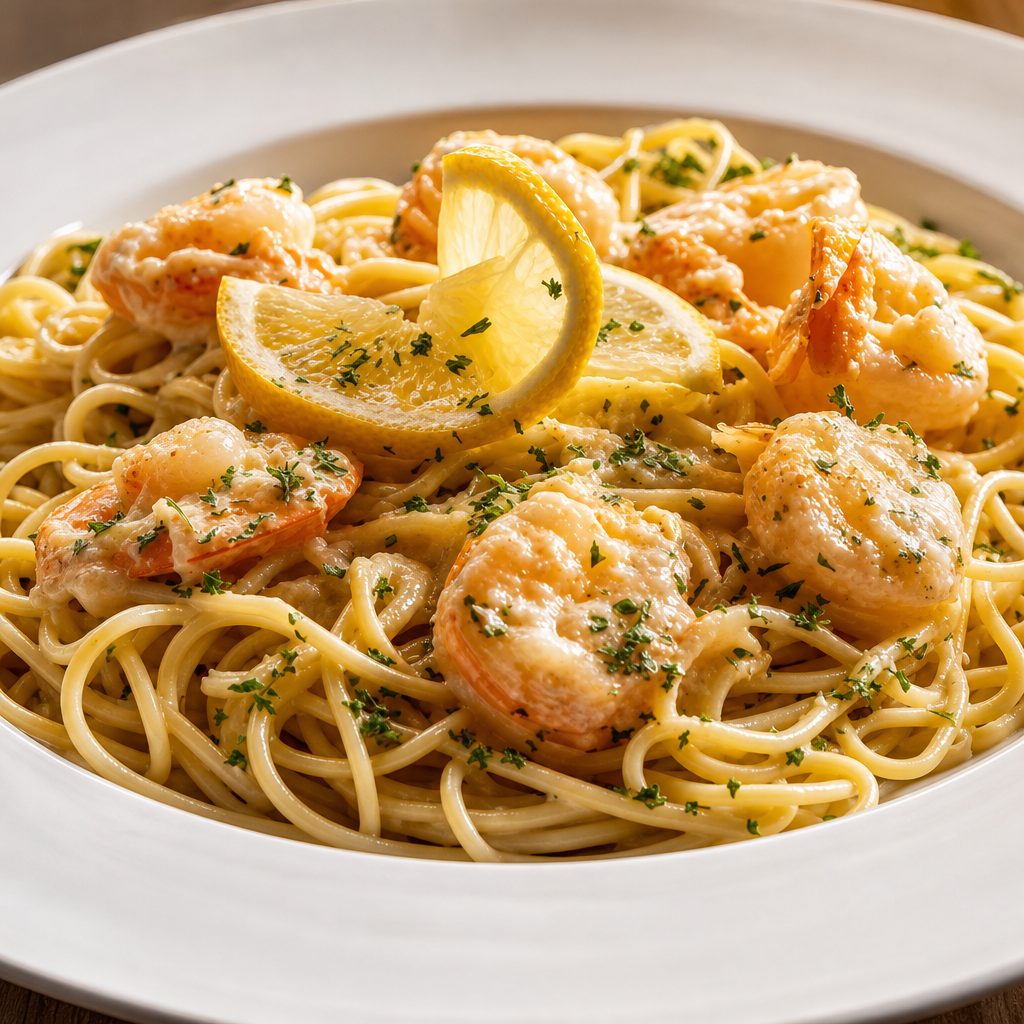 Shrimp Scampi Lunch.