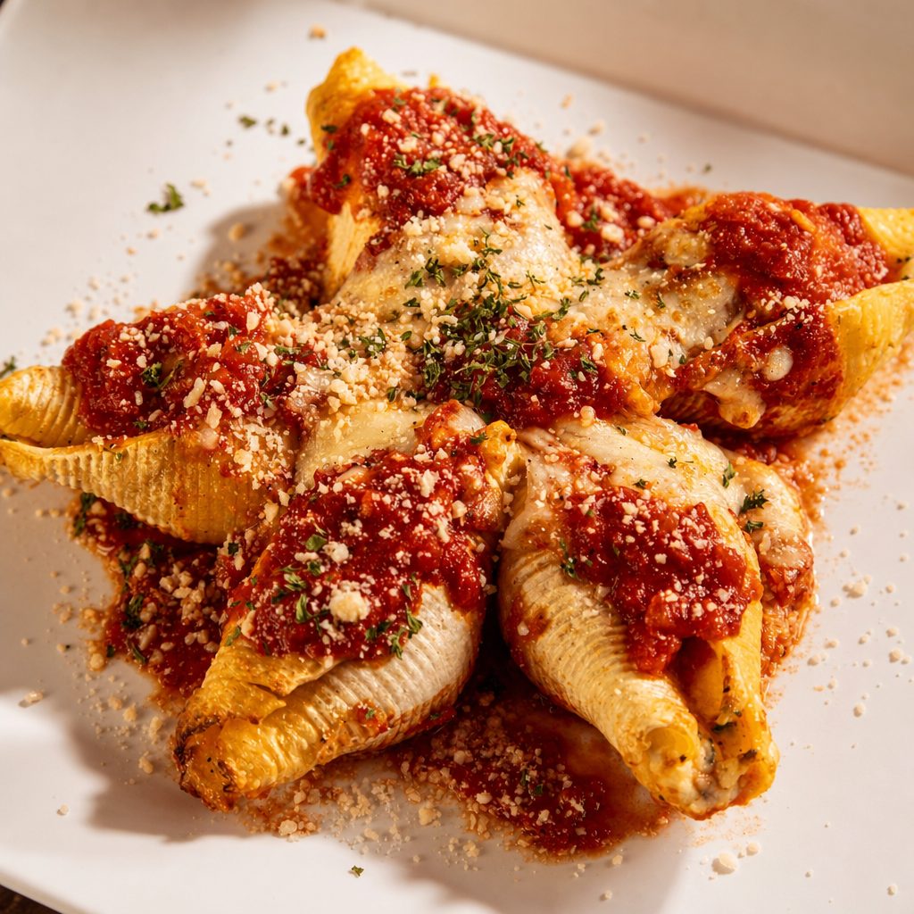 Stuffed shells lunch.