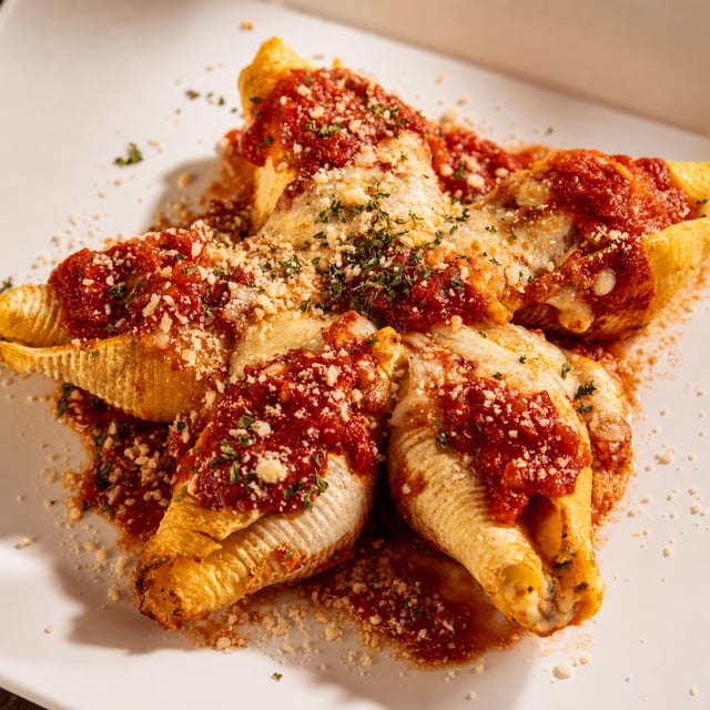 Stuffed shells lunch.