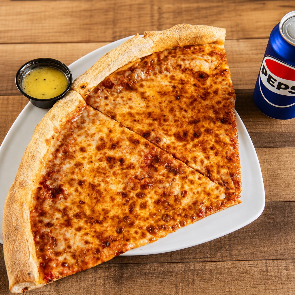 2 slices + soda.
