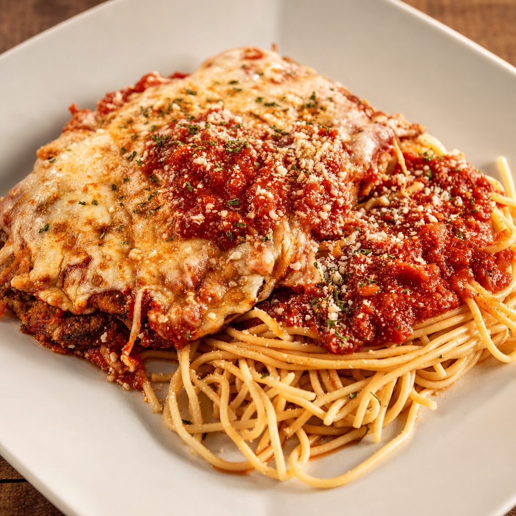 Eggplant Parmigiana.