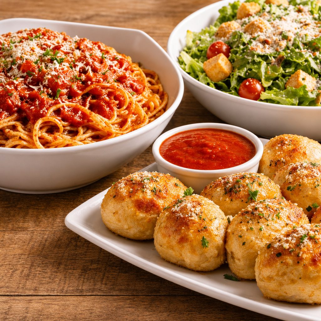 Spec. #4; Pasta, Salad & A Dozen Rolls.