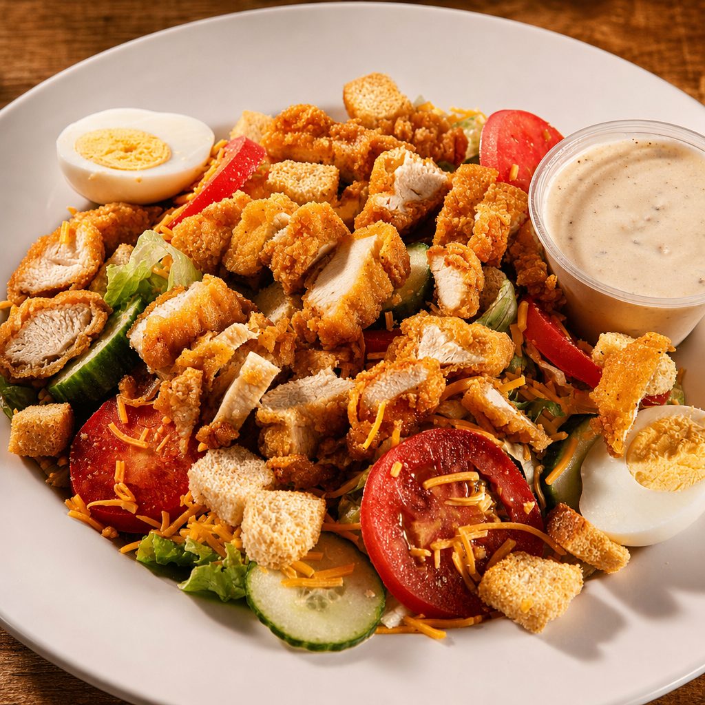 Crispy chicken salad.