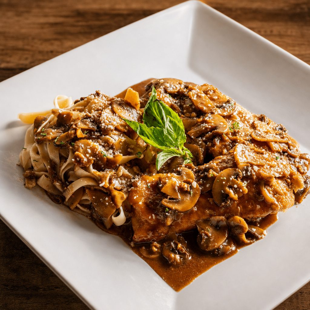 Chicken Marsala Lunch.