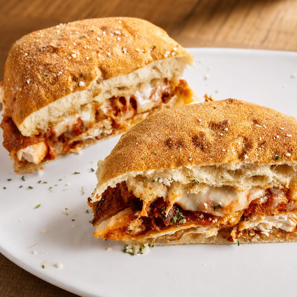 Chicken Parmigiana Sandwich.