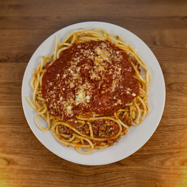 Kid's meat-sauce.